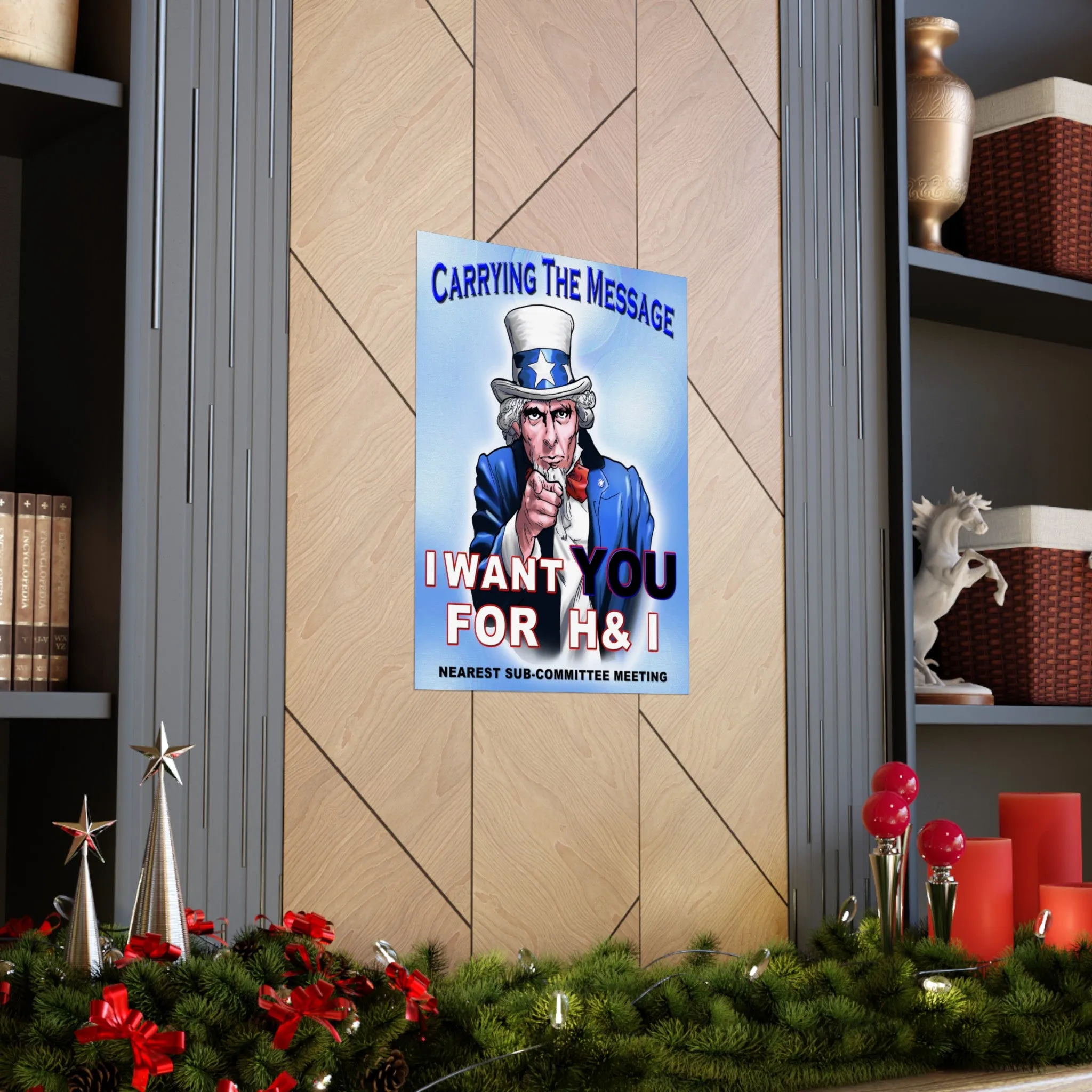 H&I Uncle Sam I Want You Vertical Posters