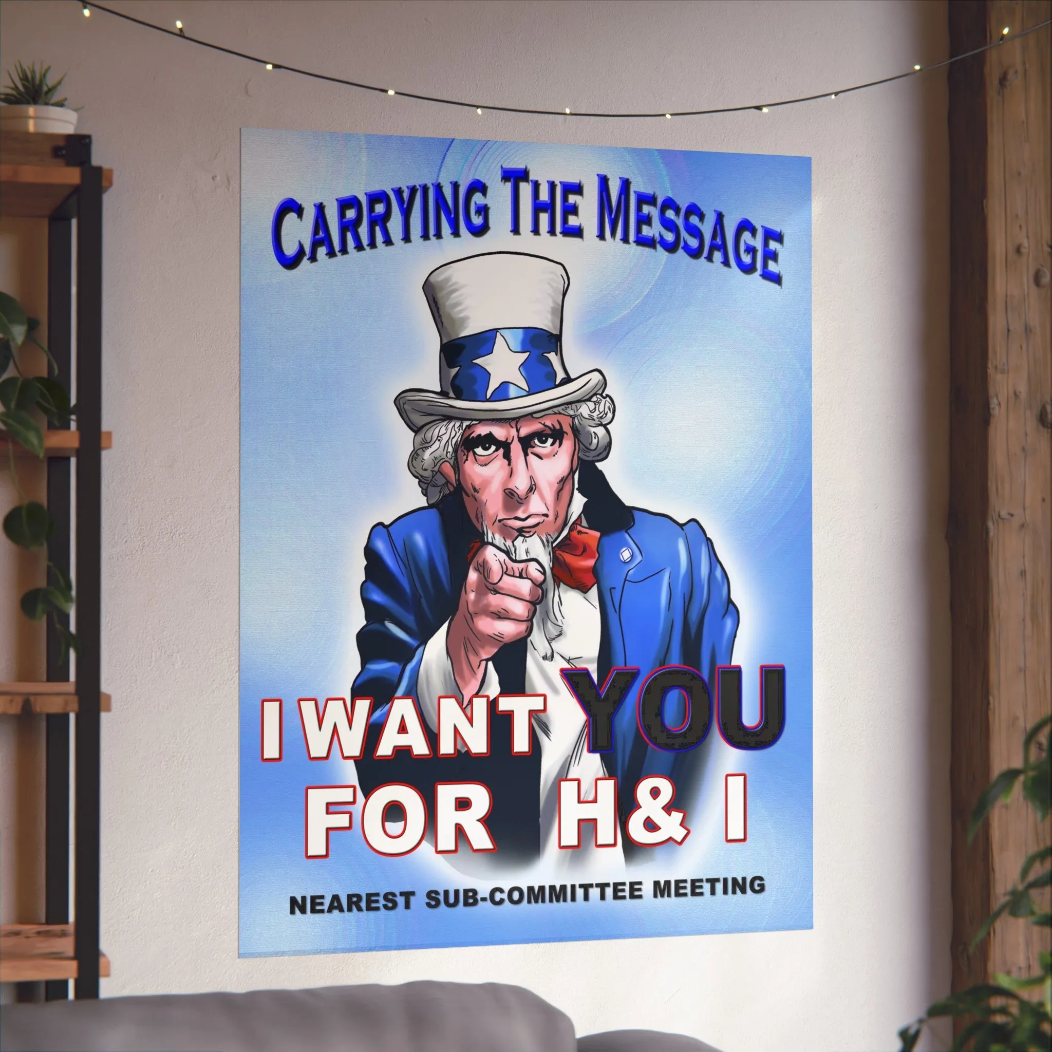 H&I Uncle Sam I Want You Vertical Posters