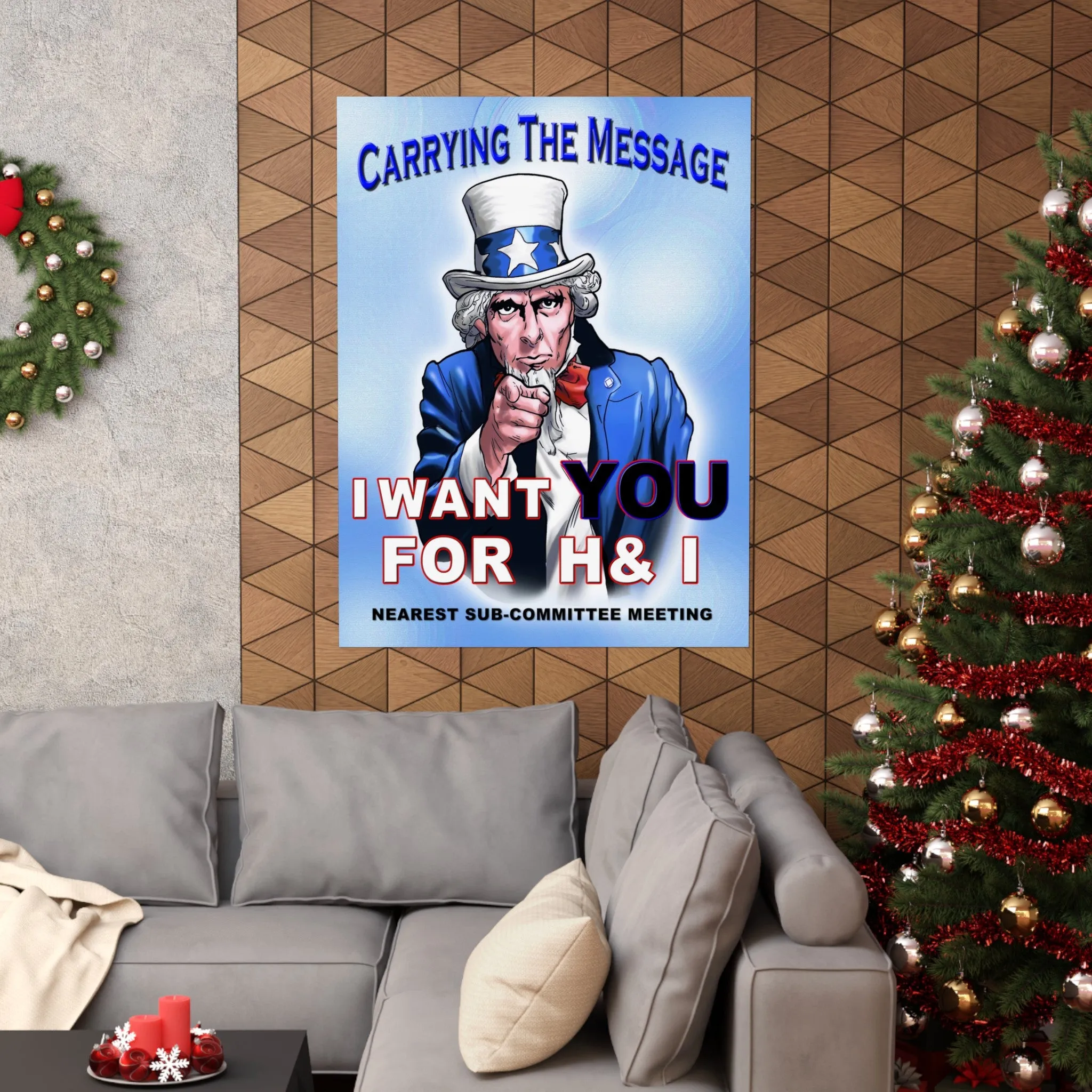 H&I Uncle Sam I Want You Vertical Posters