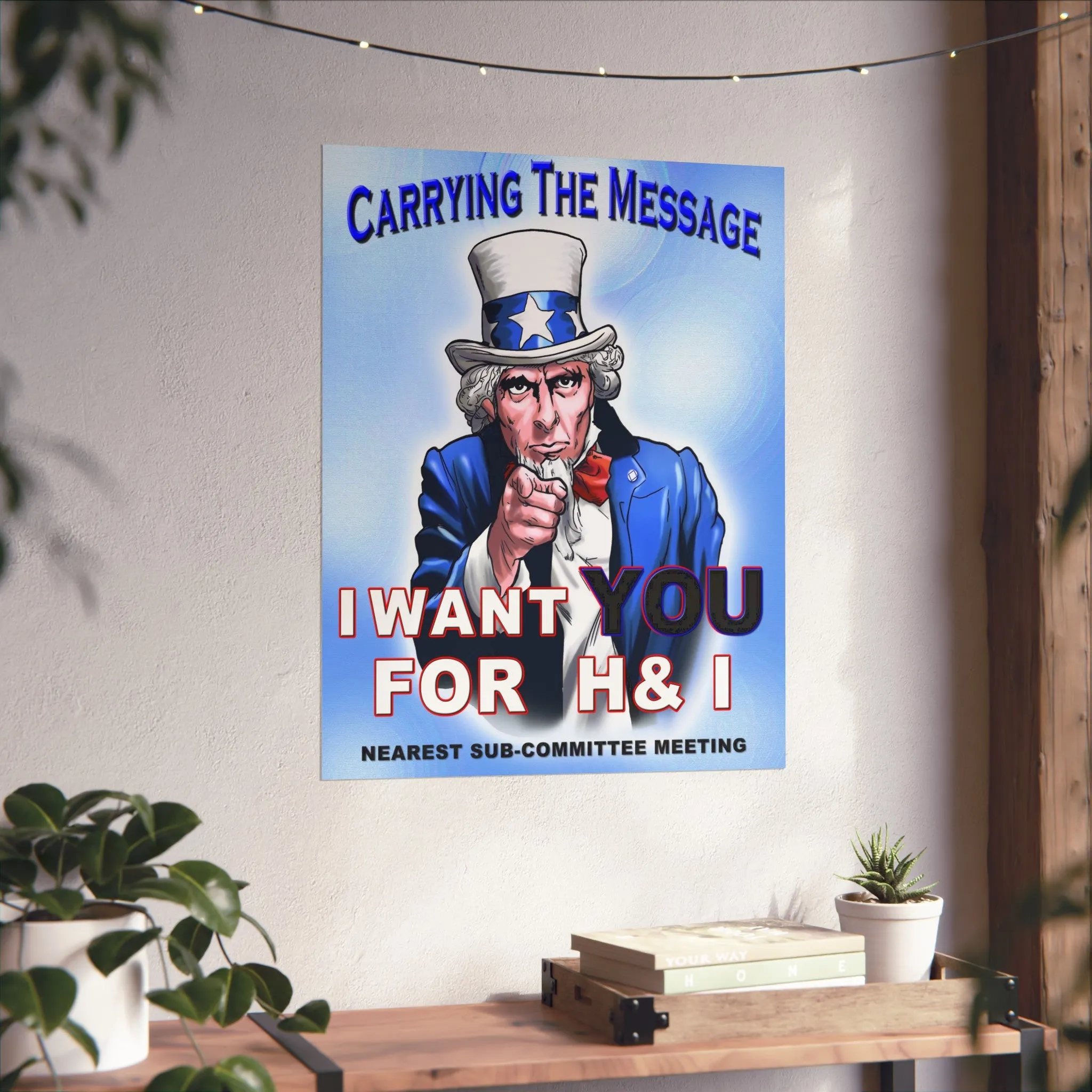 H&I Uncle Sam I Want You Vertical Posters