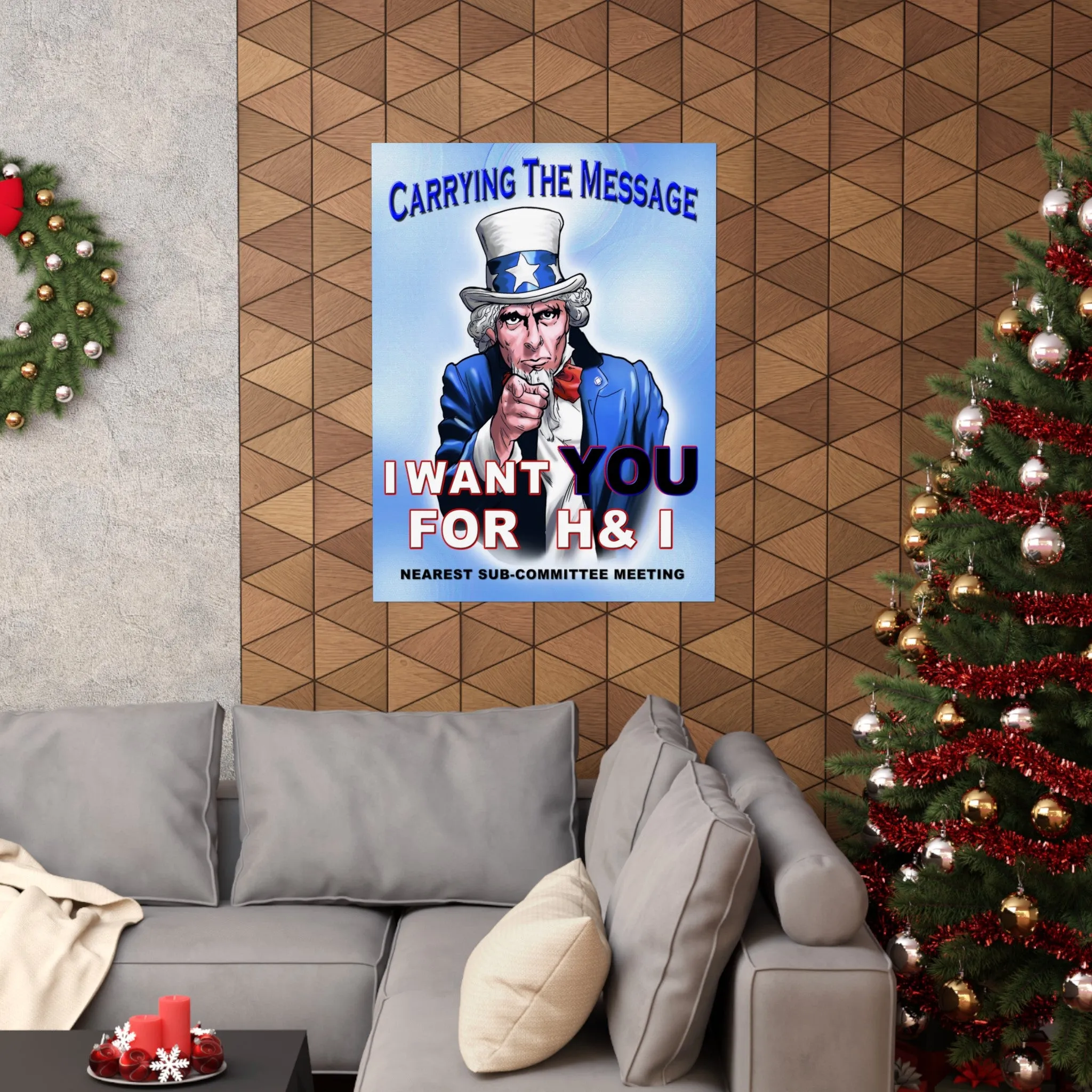 H&I Uncle Sam I Want You Vertical Posters