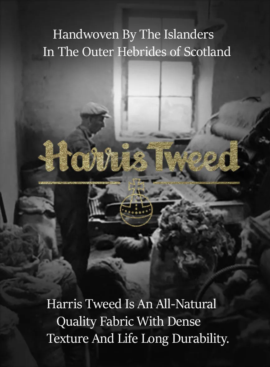 Harris Tweed Ice Blue Check Pants