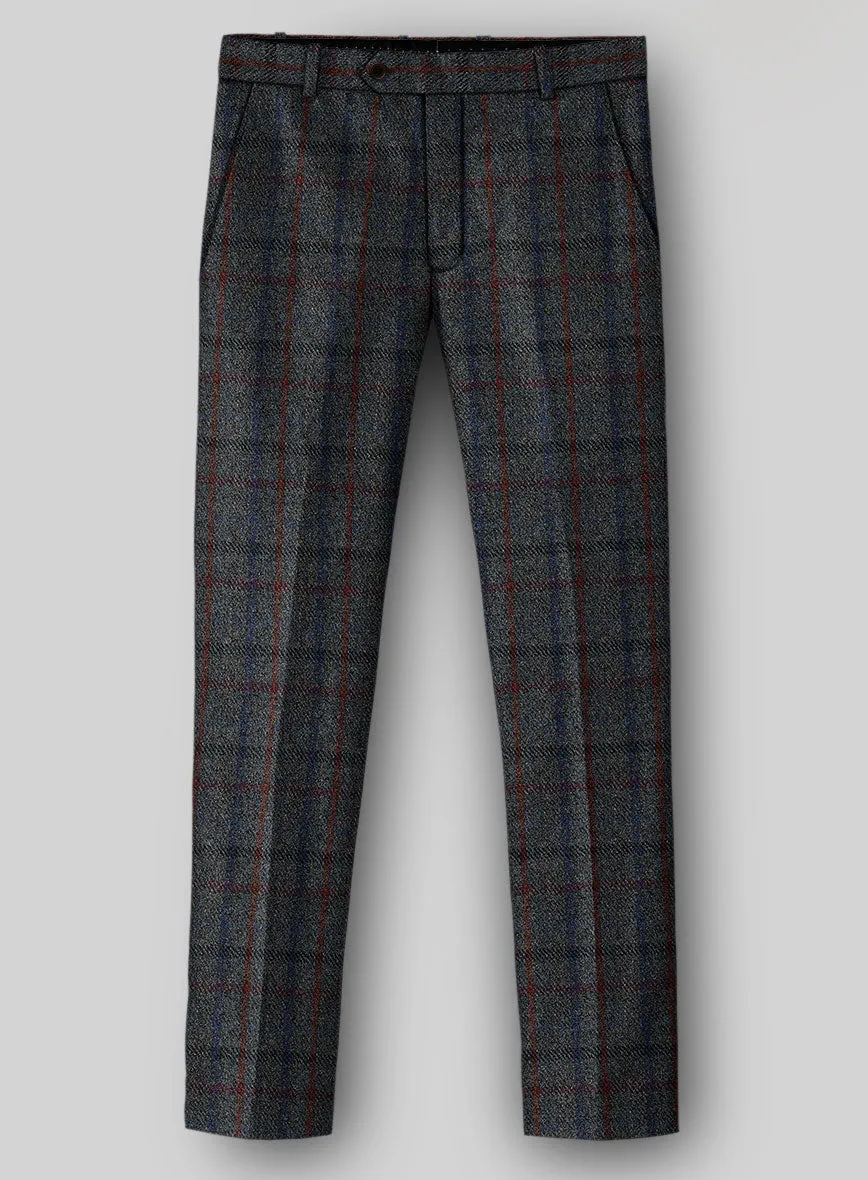 Harris Tweed Ice Blue Check Pants