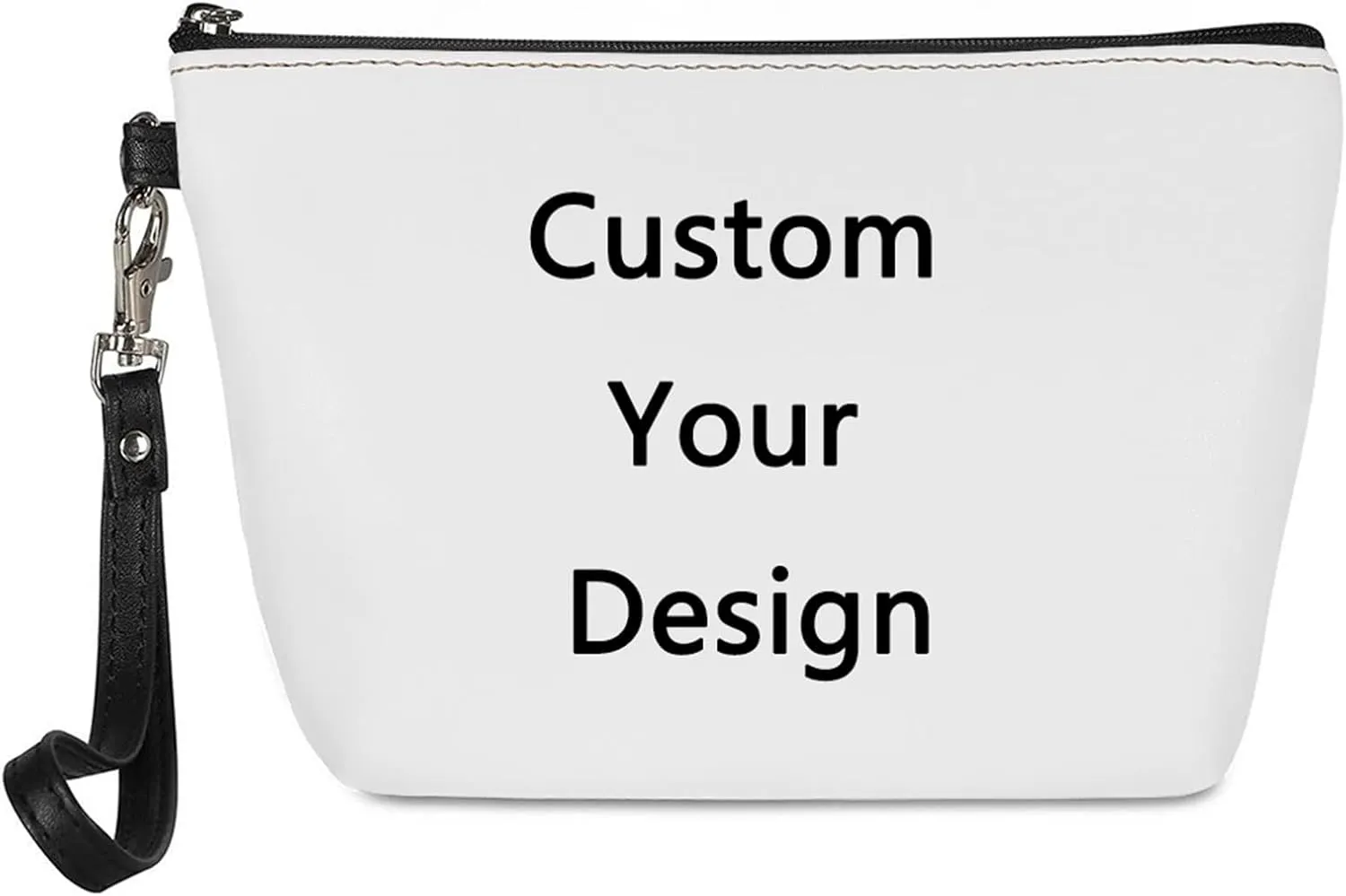 Howilath Custom Women Cosmetic Bag, Vivid Printed Customize PU Leather Travel Shopping Clutch Bag Toiletry Storage Pouch