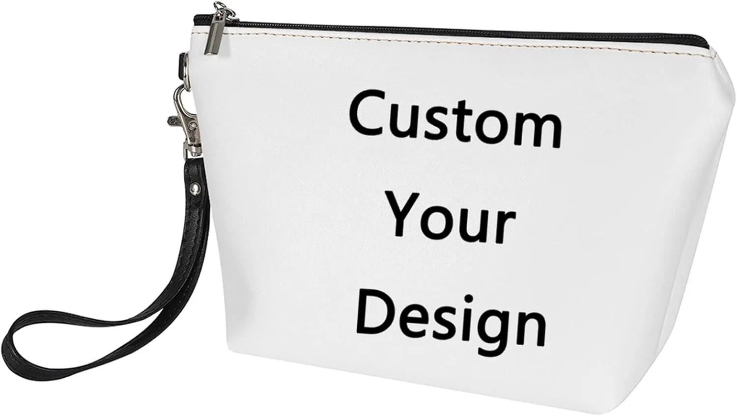 Howilath Custom Women Cosmetic Bag, Vivid Printed Customize PU Leather Travel Shopping Clutch Bag Toiletry Storage Pouch