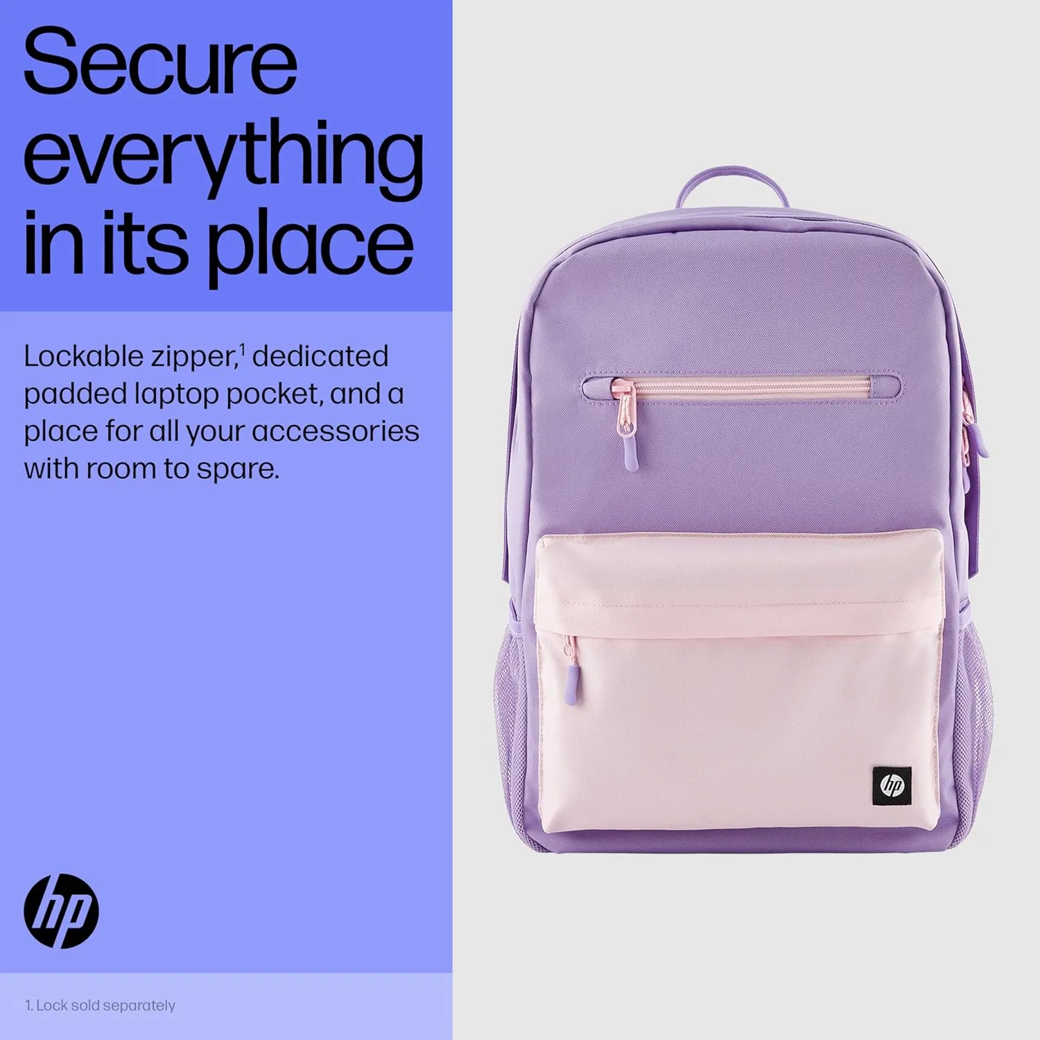 HP Backpack, Lavender, 17 Litri