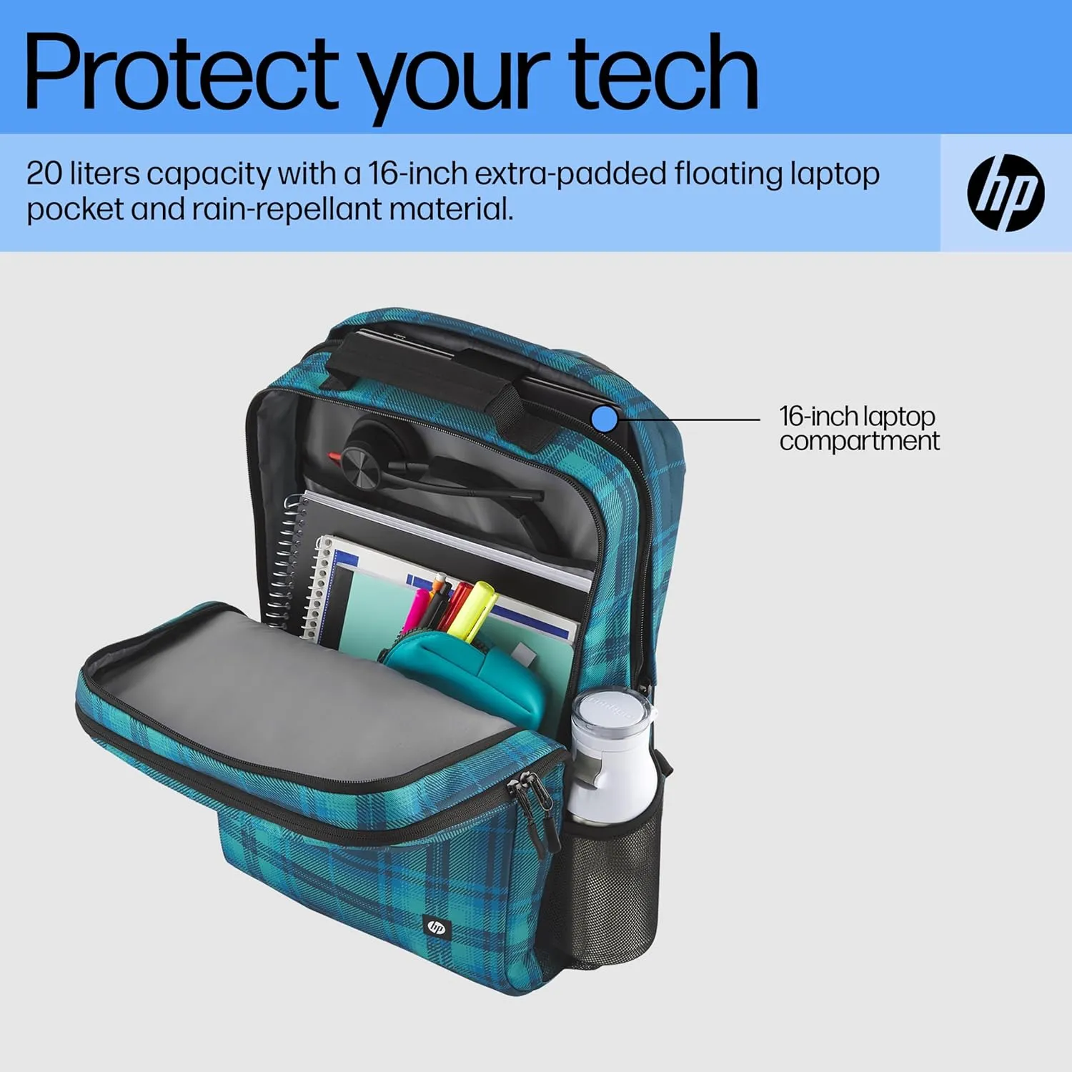 HP Laptop, Blue-Turquoise, XL-20L