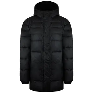 Hunter Intrepid Womens Black Mid Puffer Coat