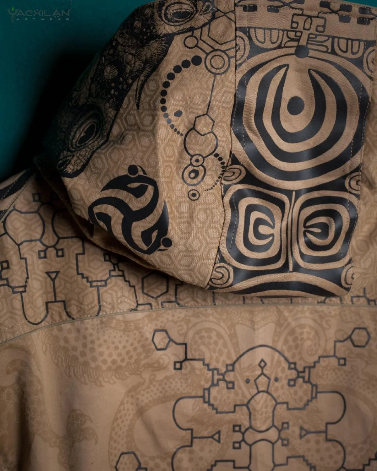 Jacket Men / Cotton Printed - Sand IKARO