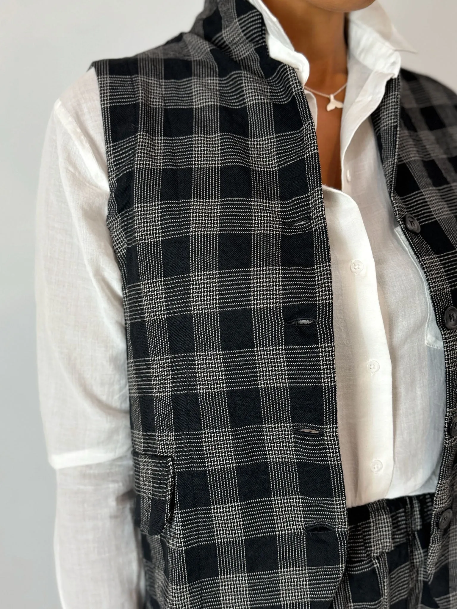 Kimchi Glen Check Waistcoat