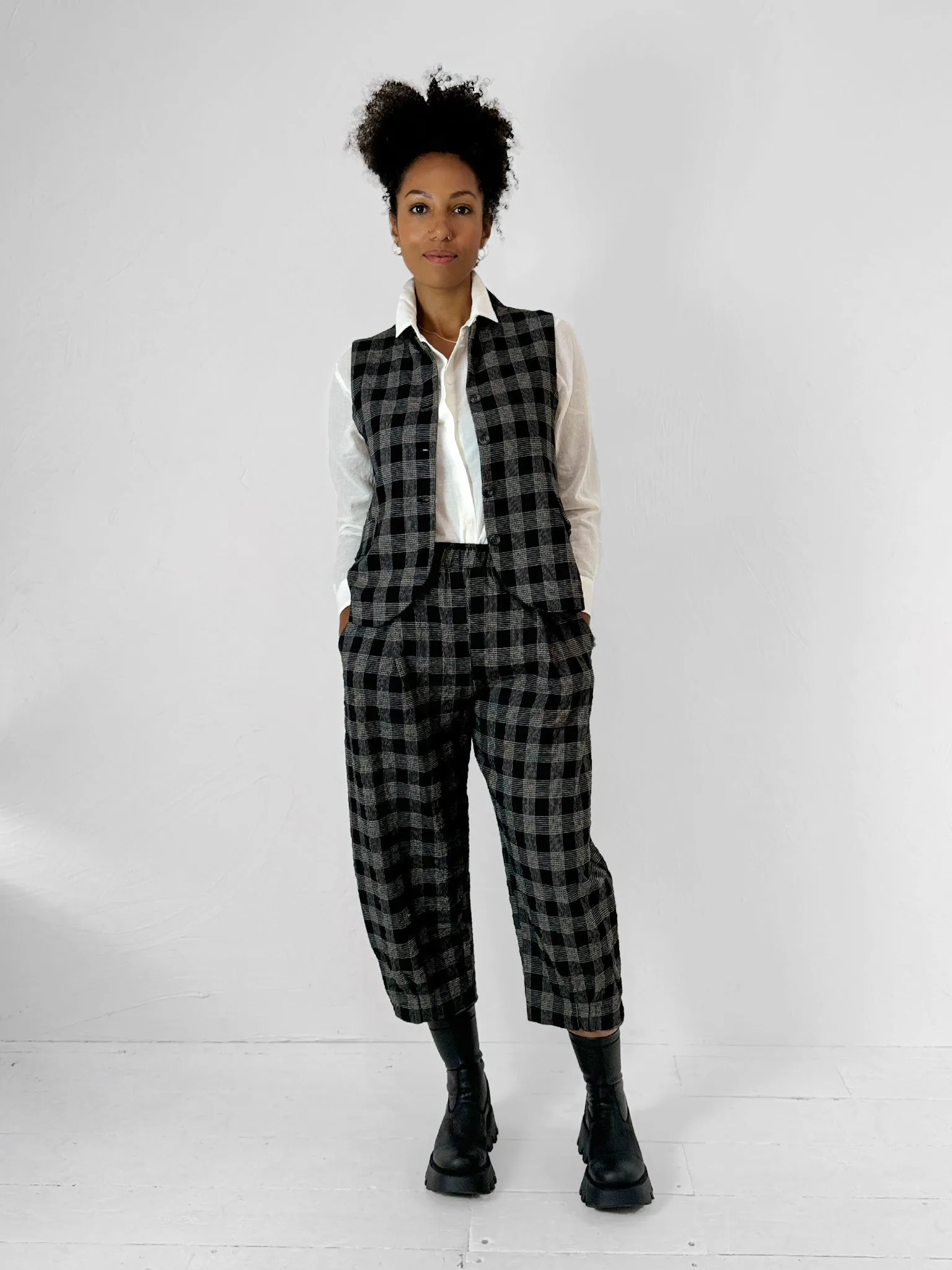 Kimchi Glen Check Waistcoat