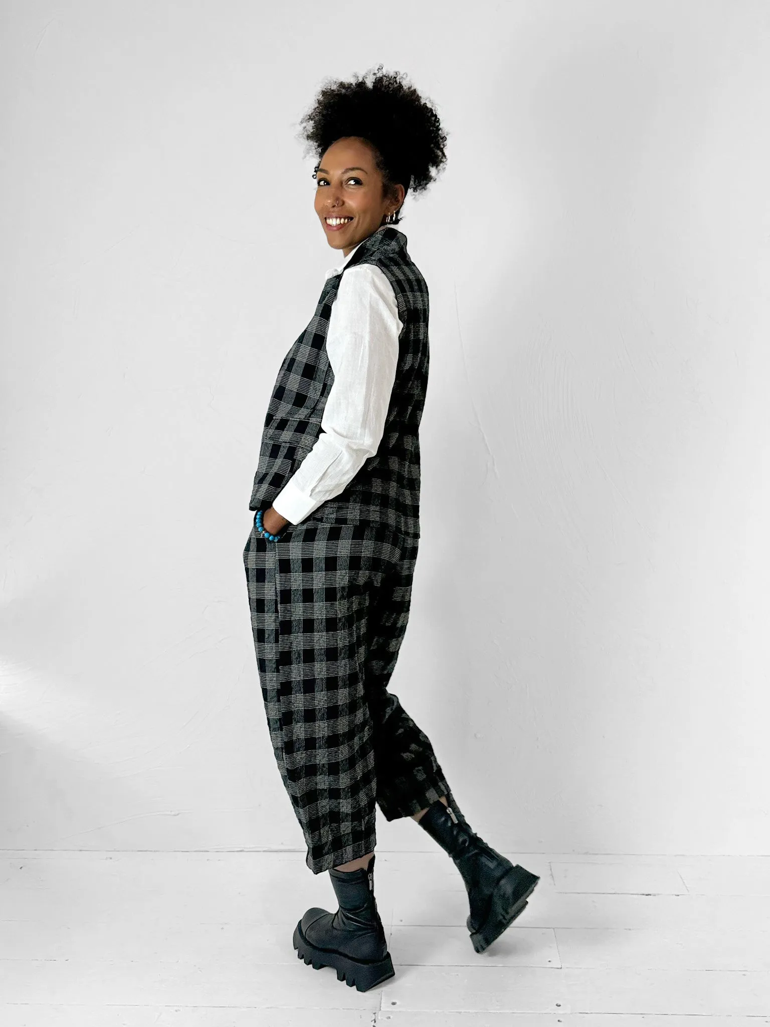 Kimchi Glen Check Waistcoat