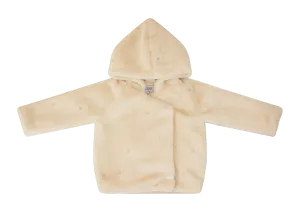 Kipp Baby Natural Embroidered Star Fur Jacket