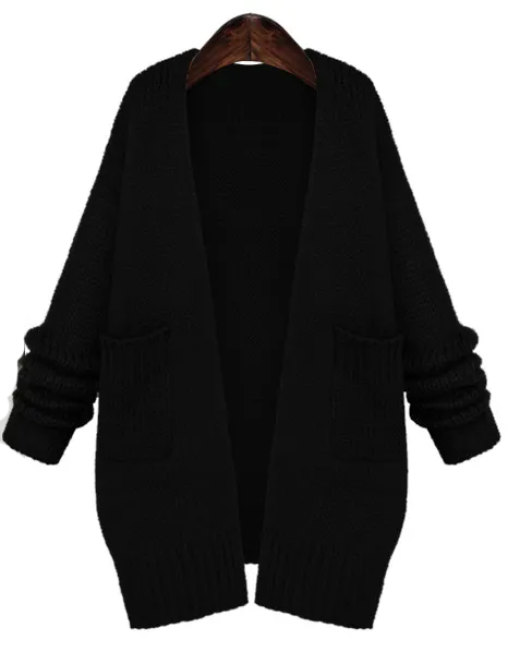 Korean Long Knit Loose Solid Color Sweater