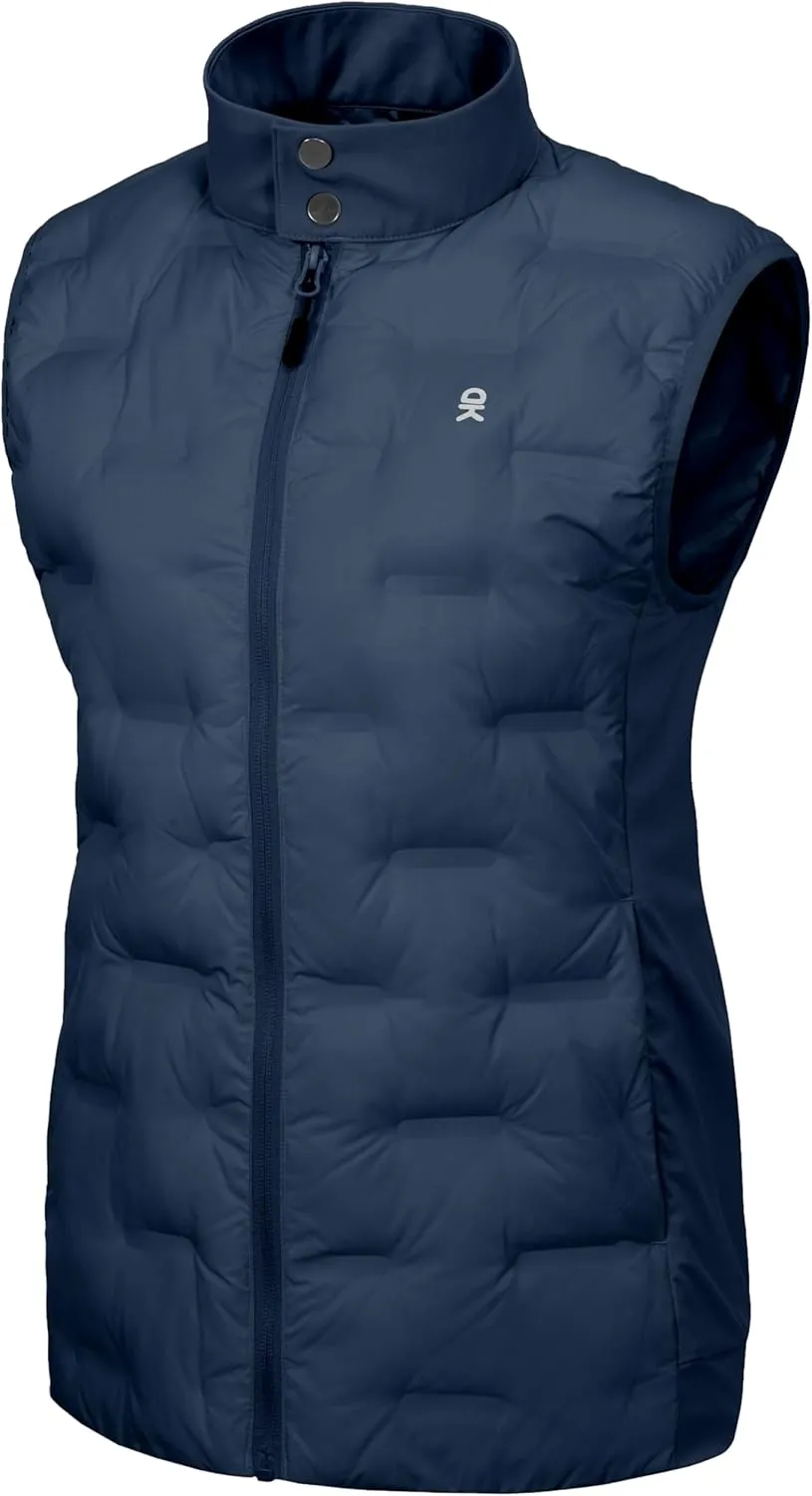 Little Donkey Andy Women's Puffer Vest Lightweight Sleeveless Golf Padded Jacket