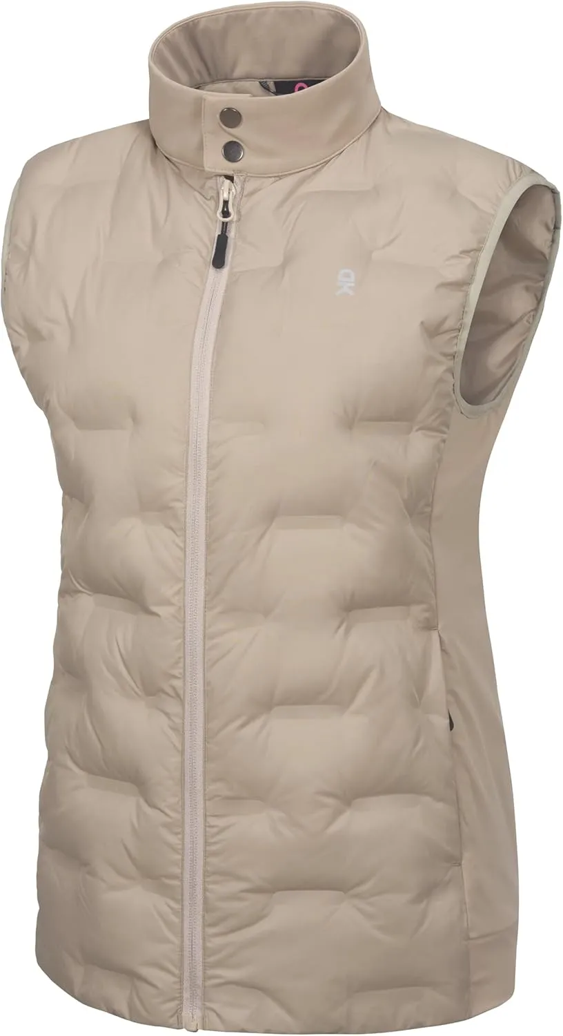 Little Donkey Andy Women's Puffer Vest Lightweight Sleeveless Golf Padded Jacket