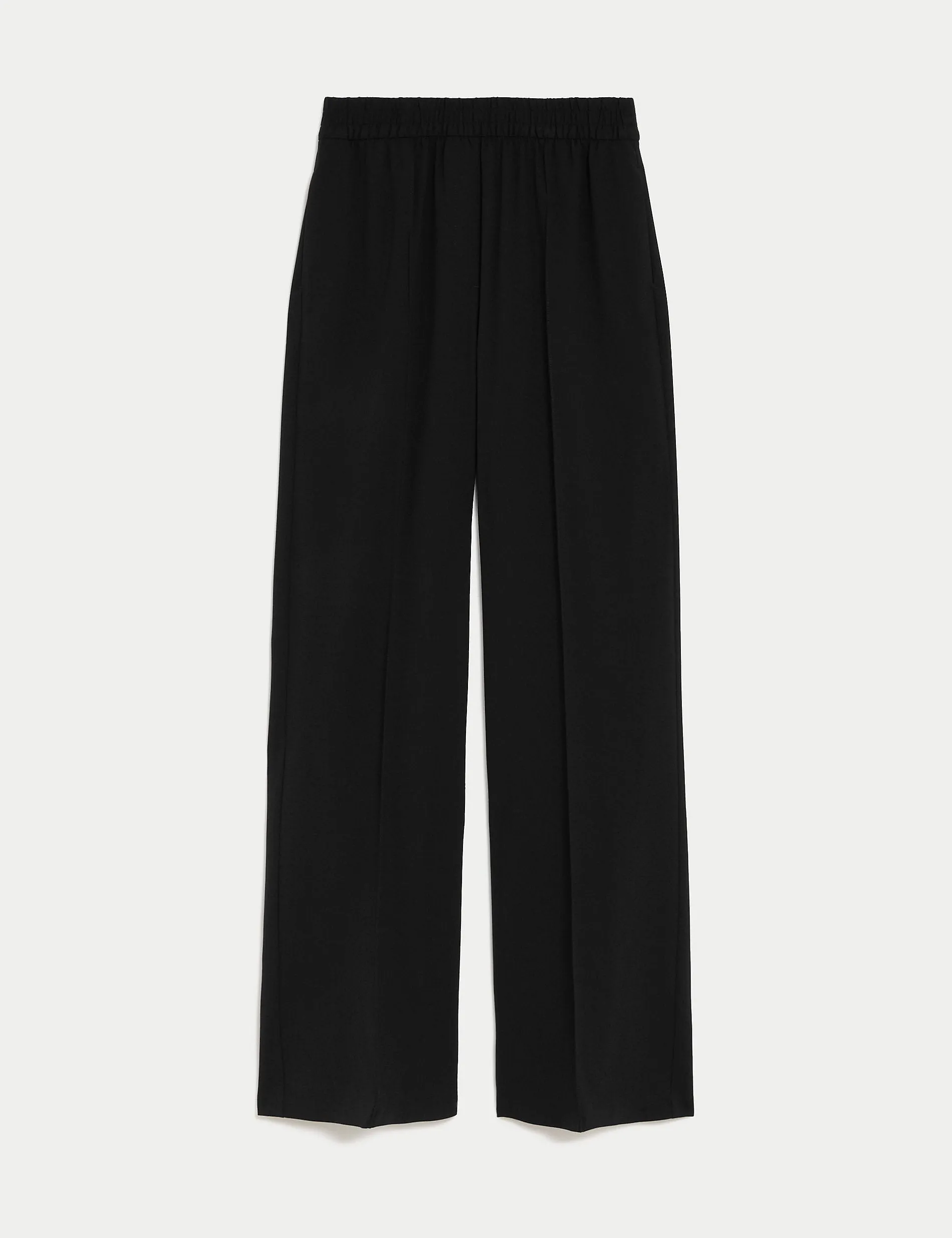 Marks & Spencer wide leg trousers, black