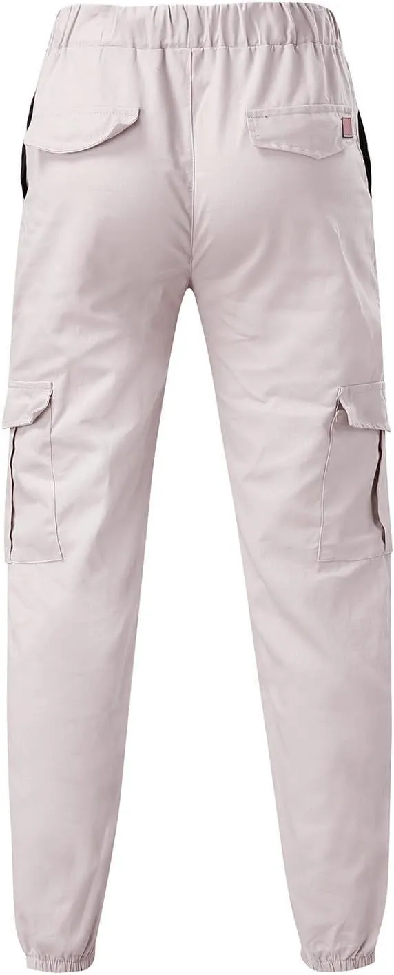 Mens 2023 Fashion Joggers Hiking Sweatpants Drawstring Waist Pants Work Sports Loose Fit Trousers with Pockets