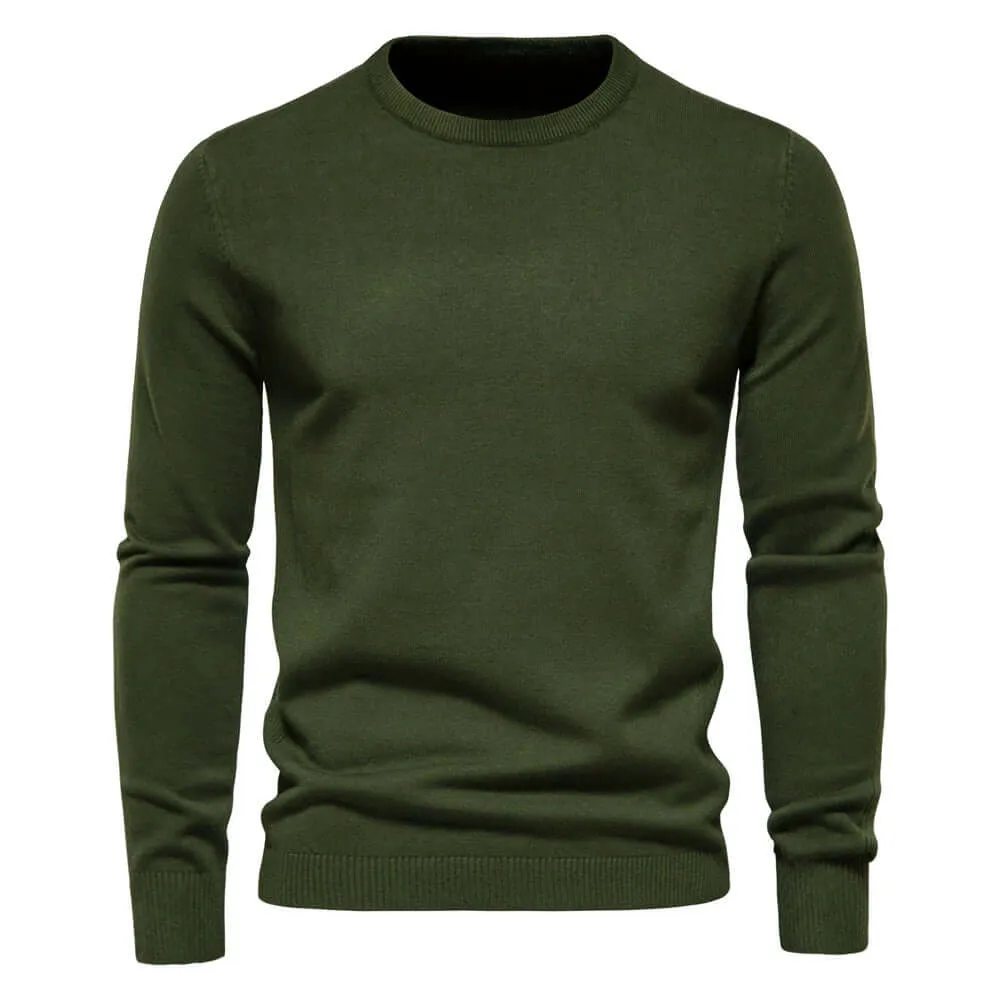 Men's Classic Knit Pullover Sweater: Autumn & Winter Warmth