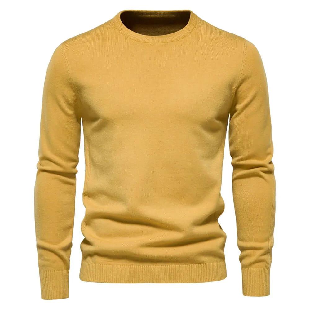 Men's Classic Knit Pullover Sweater: Autumn & Winter Warmth