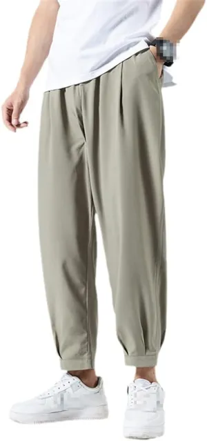 Men's Harem Pants Summer Thin Joggers Sweatpants Casual Trousers