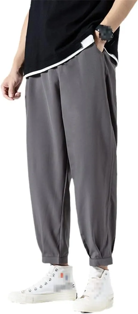 Men's Harem Pants Summer Thin Joggers Sweatpants Casual Trousers