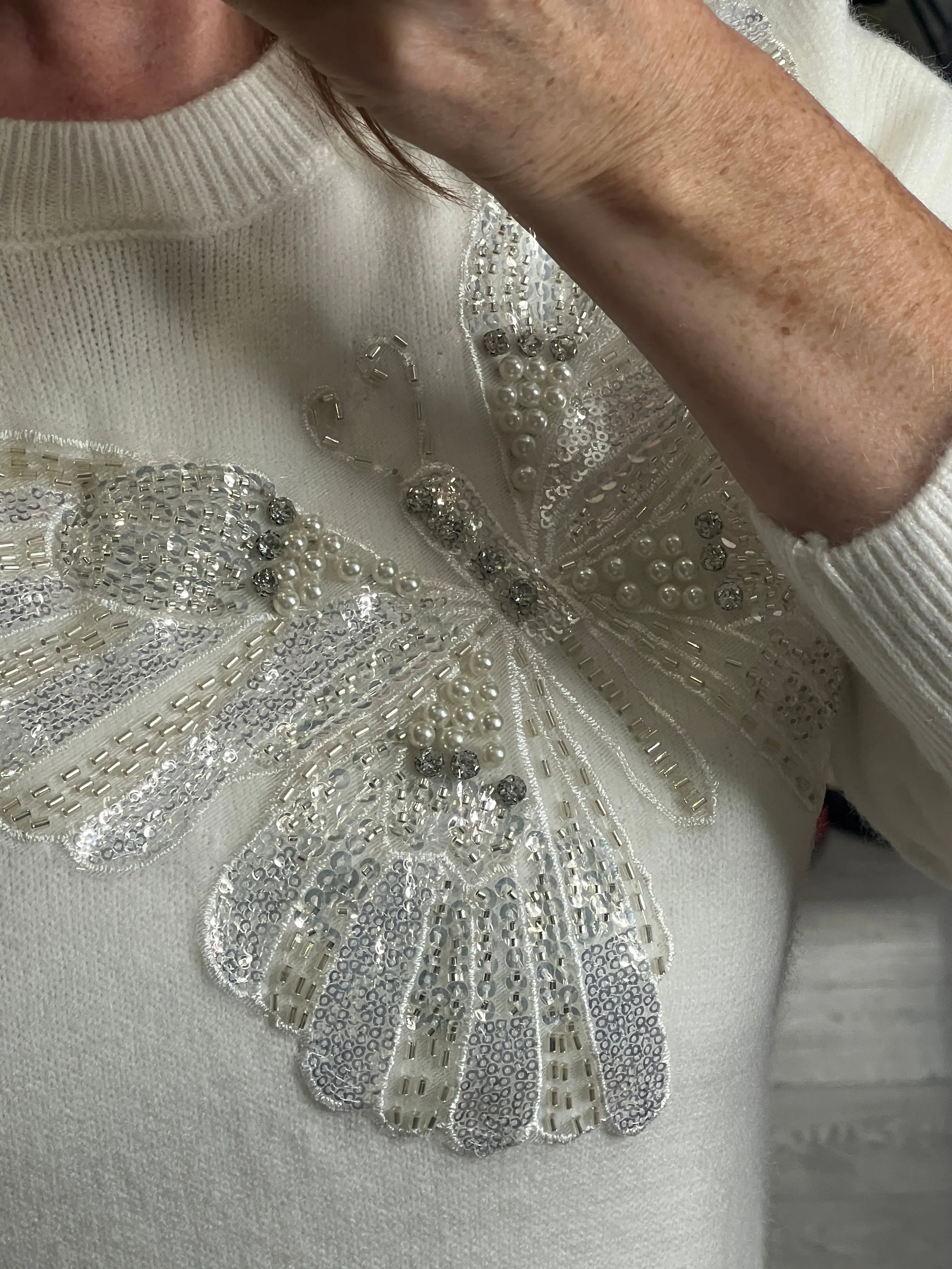 Milena Pearl Butterfly Jumper