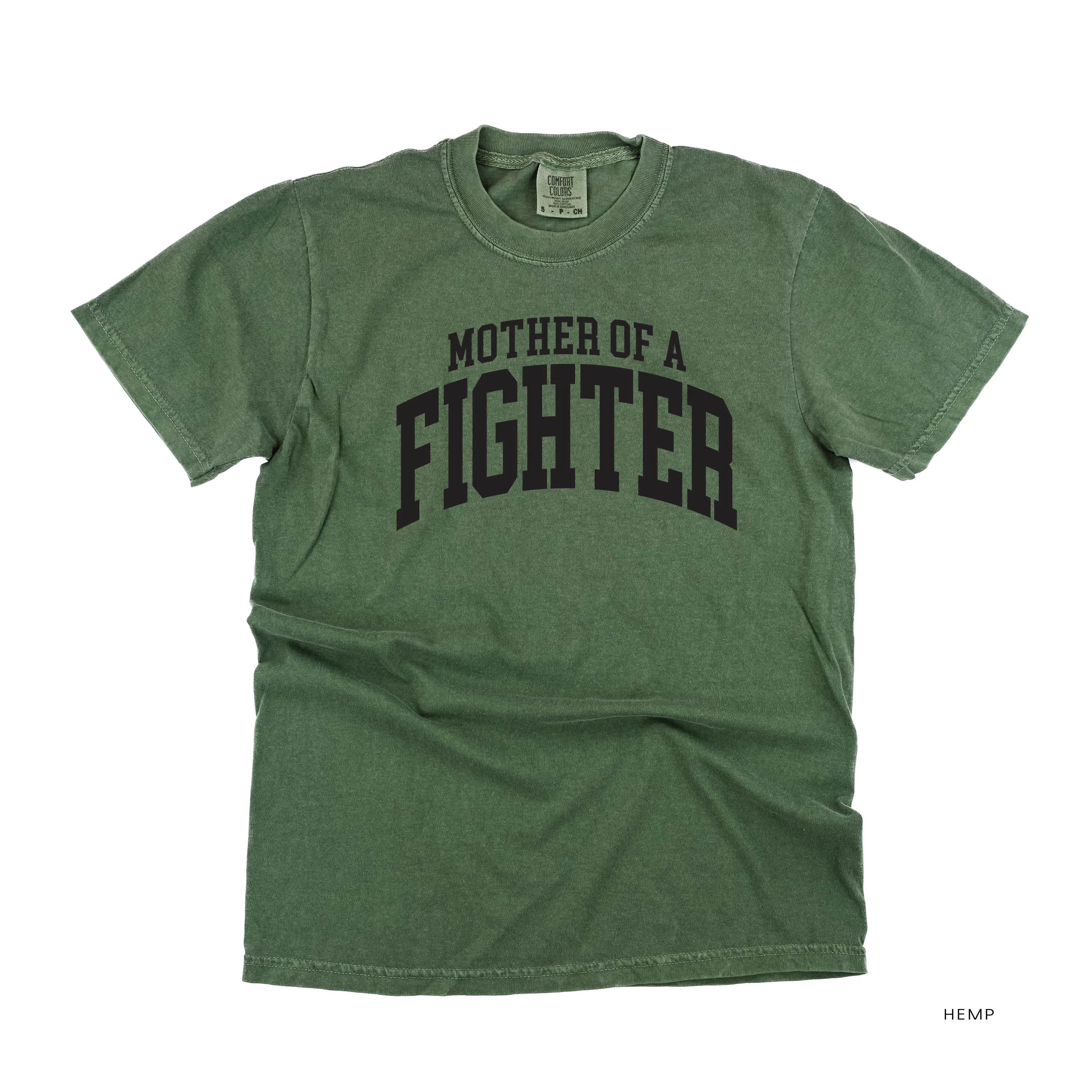 Mother of a Fighter - Varsity - SHORT SLEEVE COMFORT COLORS TEE