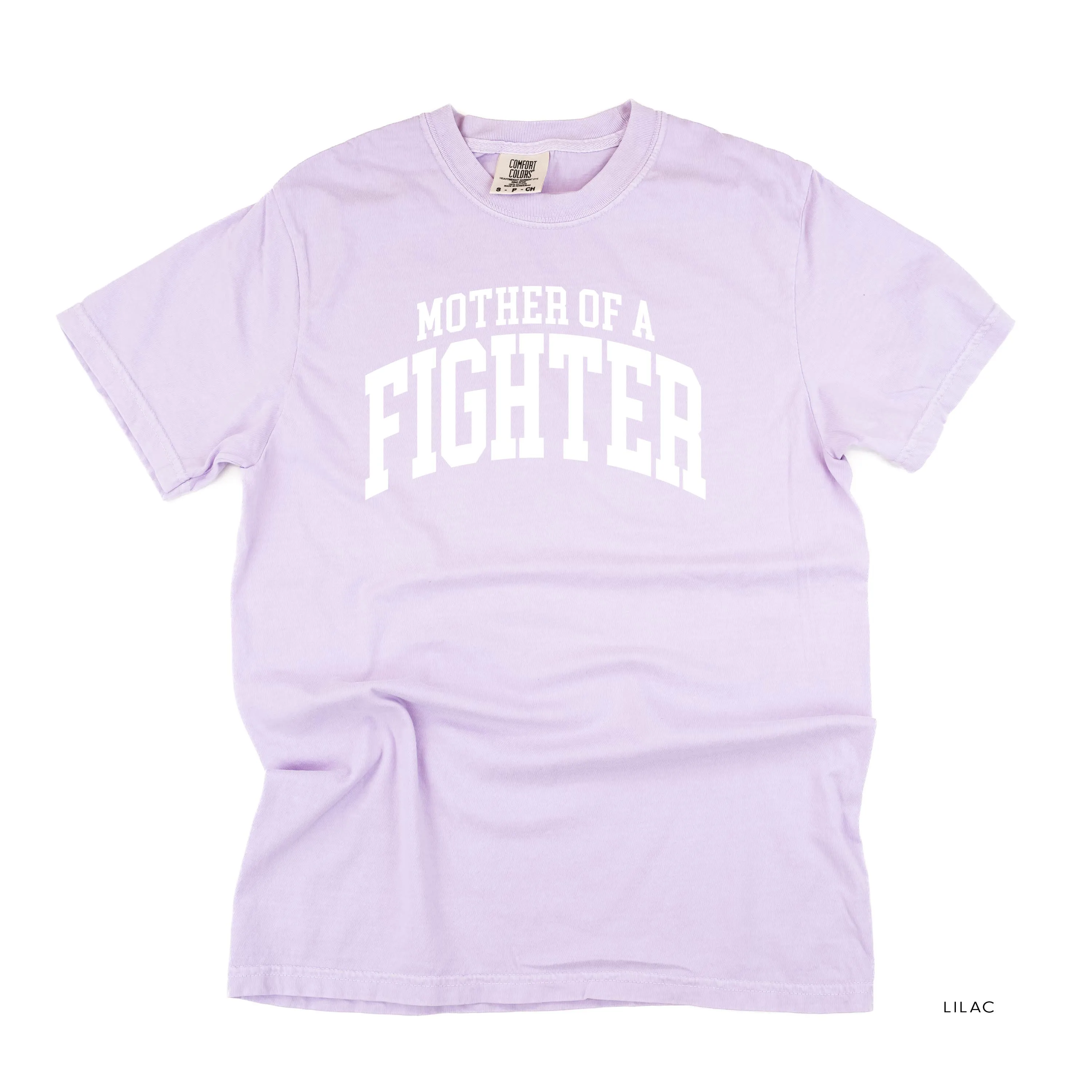 Mother of a Fighter - Varsity - SHORT SLEEVE COMFORT COLORS TEE