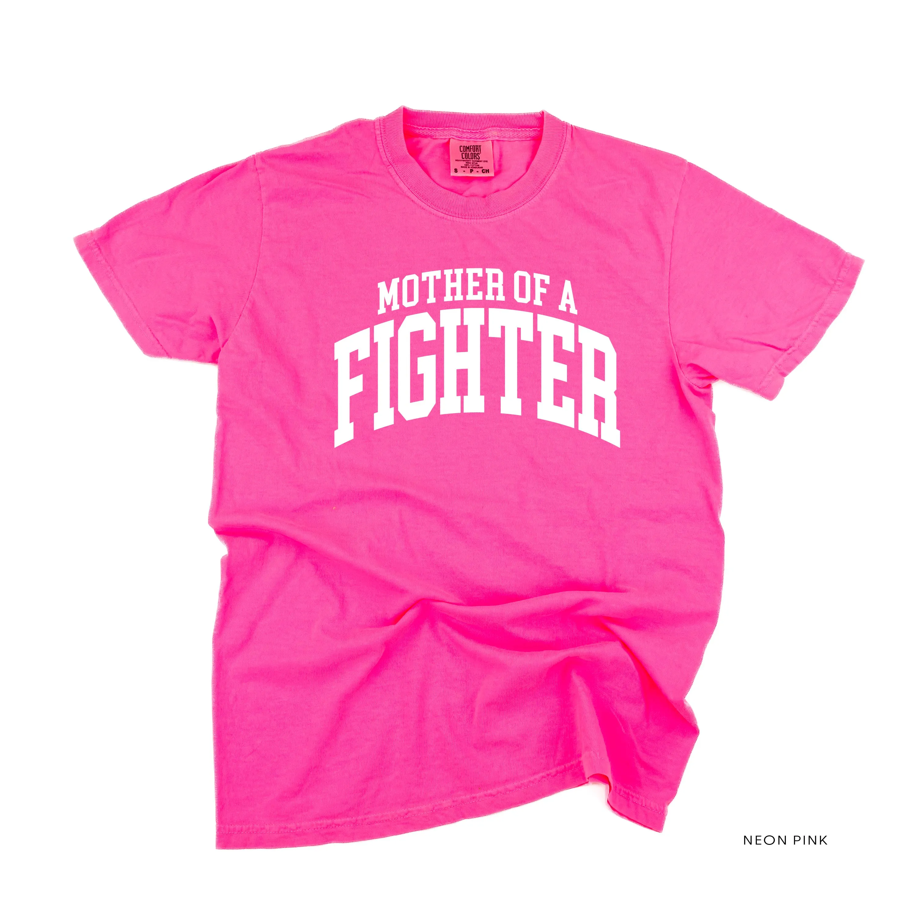 Mother of a Fighter - Varsity - SHORT SLEEVE COMFORT COLORS TEE
