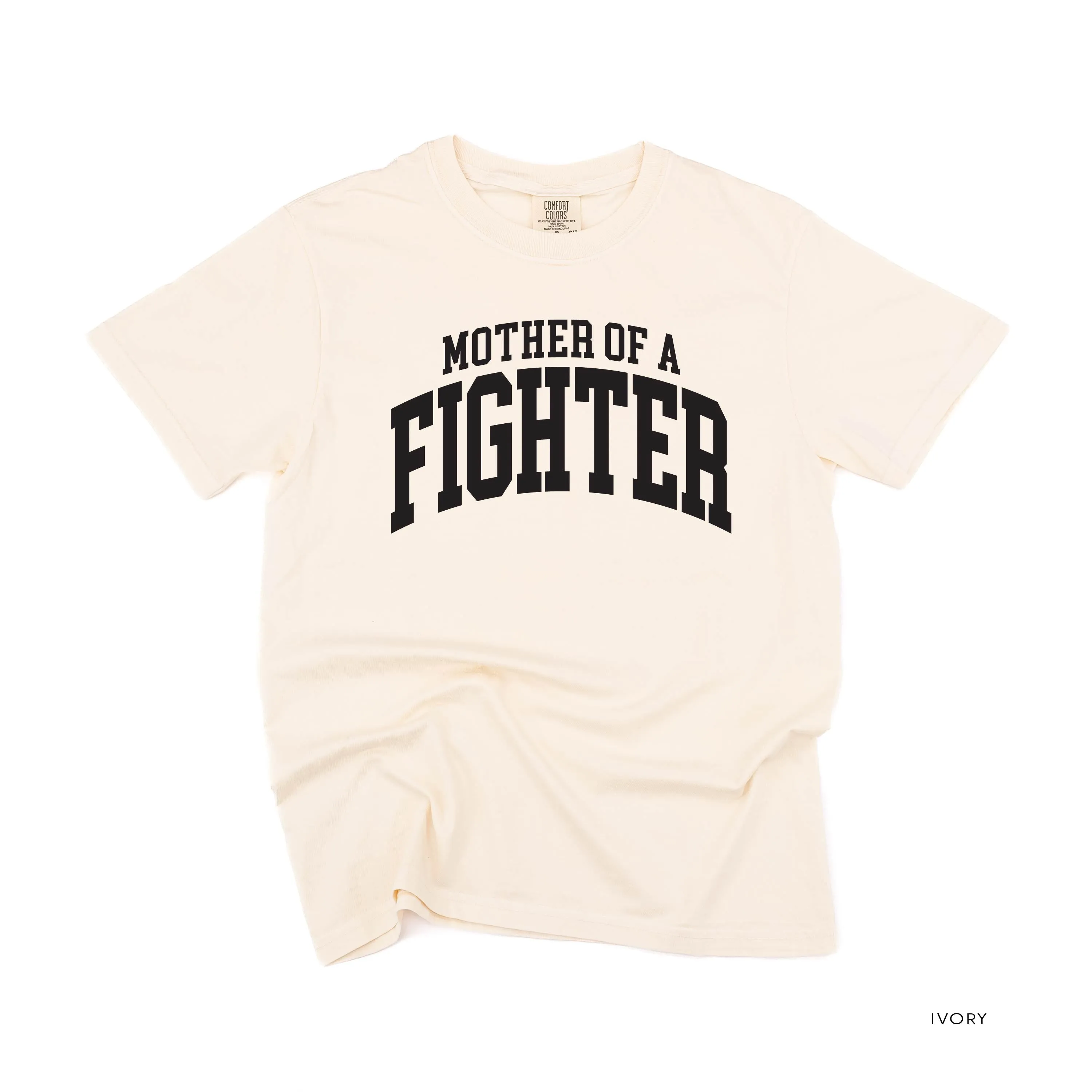 Mother of a Fighter - Varsity - SHORT SLEEVE COMFORT COLORS TEE