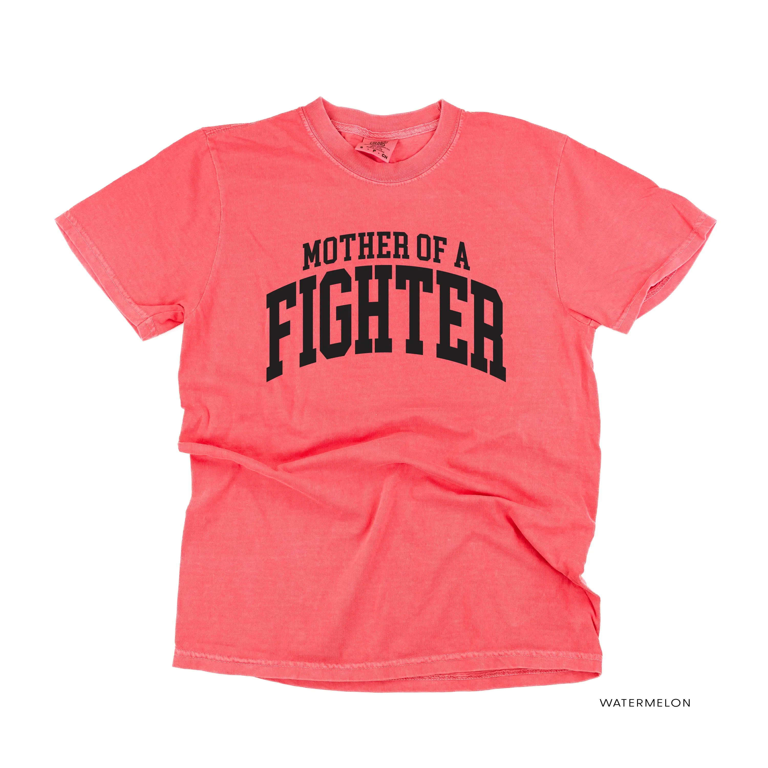 Mother of a Fighter - Varsity - SHORT SLEEVE COMFORT COLORS TEE