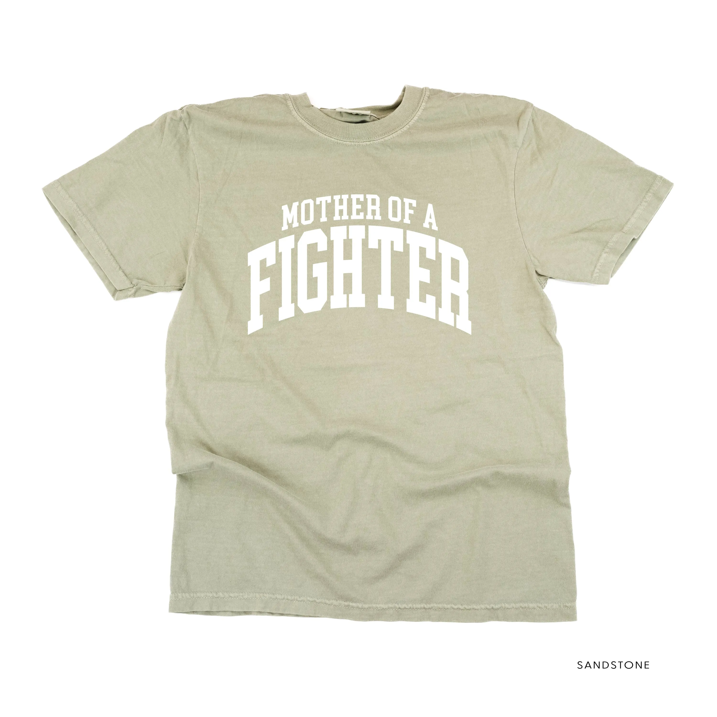 Mother of a Fighter - Varsity - SHORT SLEEVE COMFORT COLORS TEE