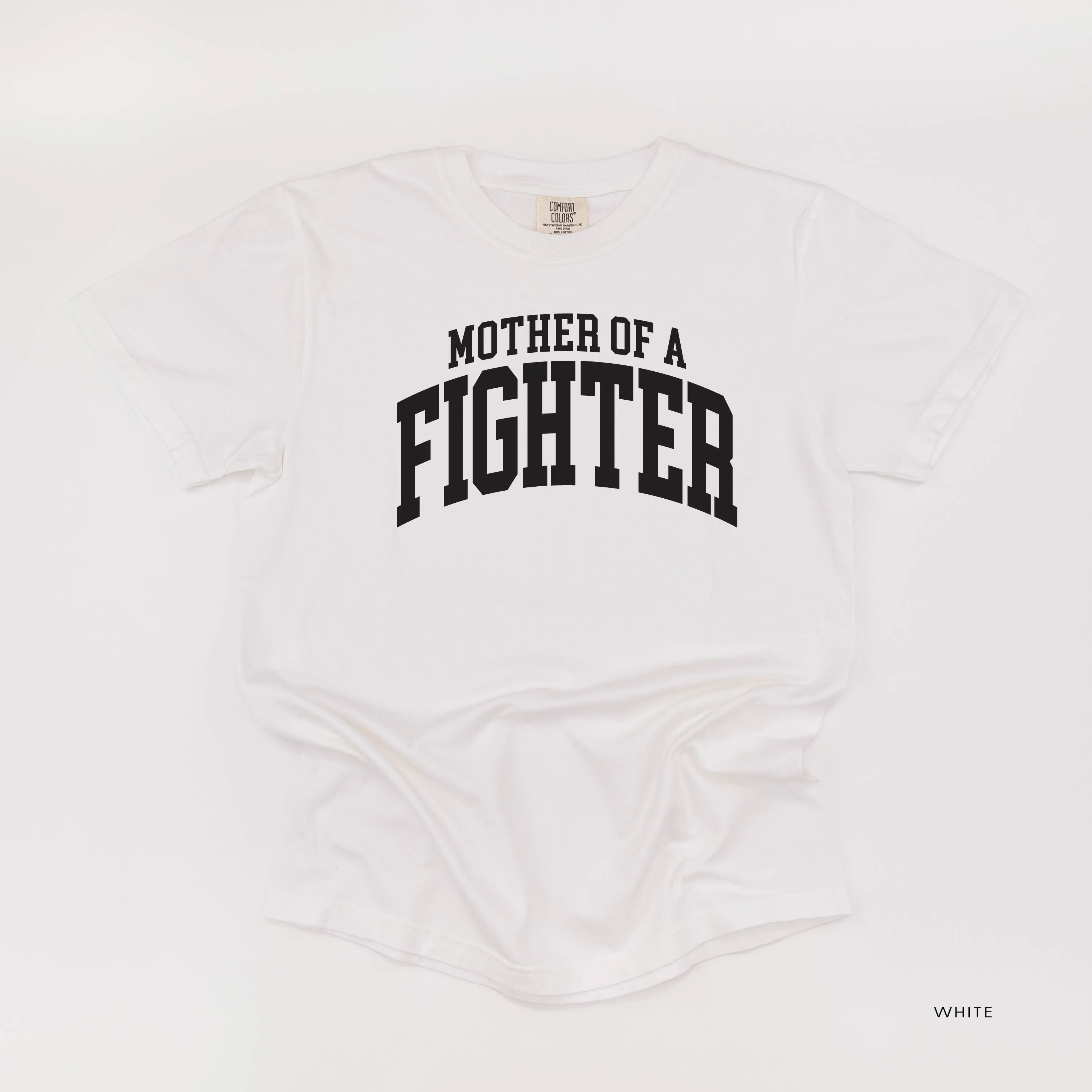 Mother of a Fighter - Varsity - SHORT SLEEVE COMFORT COLORS TEE