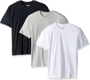 Nick Graham Men's 3-Pack Basic Cotton Crew Neck T-Shirt | The Most Comfortable Undershirt