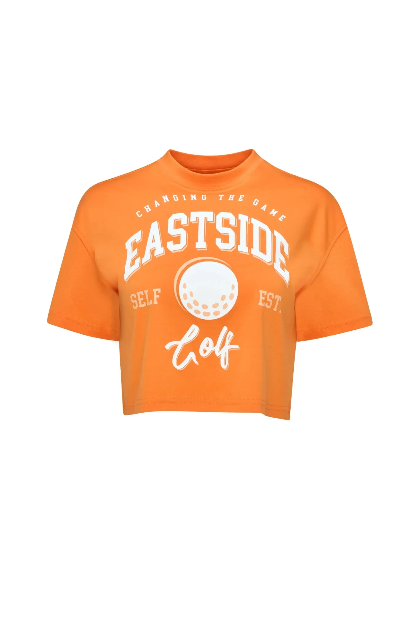 Orange Peel Women's Oversized Cropped Tee