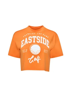 Orange Peel Women's Oversized Cropped Tee