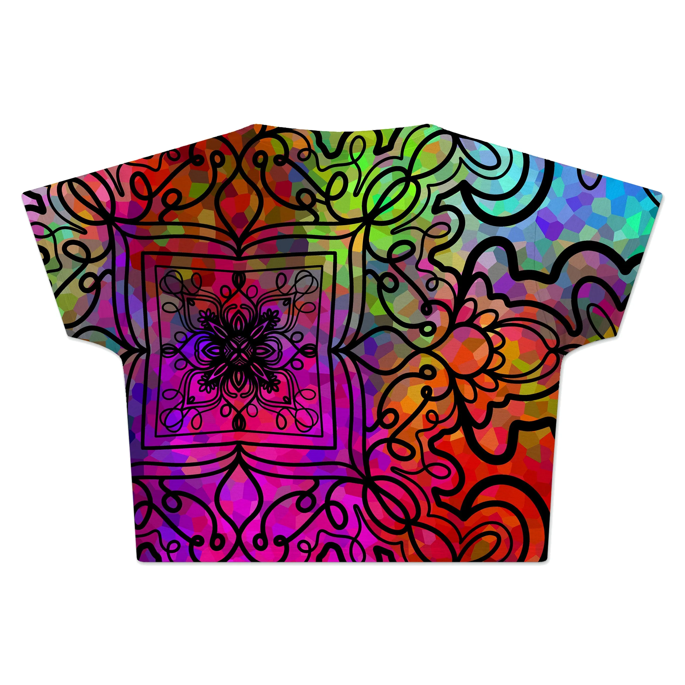 Ornate on Plasma Crop Tee