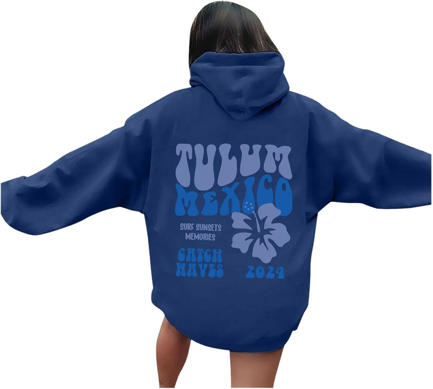 Oversized Hoodies for Women Teen Girls Pink Letter Graphic Long Sleeve Y2K Hooded Comfort Sweatshirt Pink Hoodie