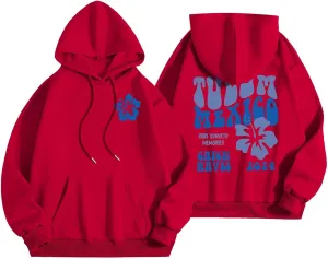Oversized Hoodies for Women Teen Girls Pink Letter Graphic Long Sleeve Y2K Hooded Comfort Sweatshirt Pink Hoodie
