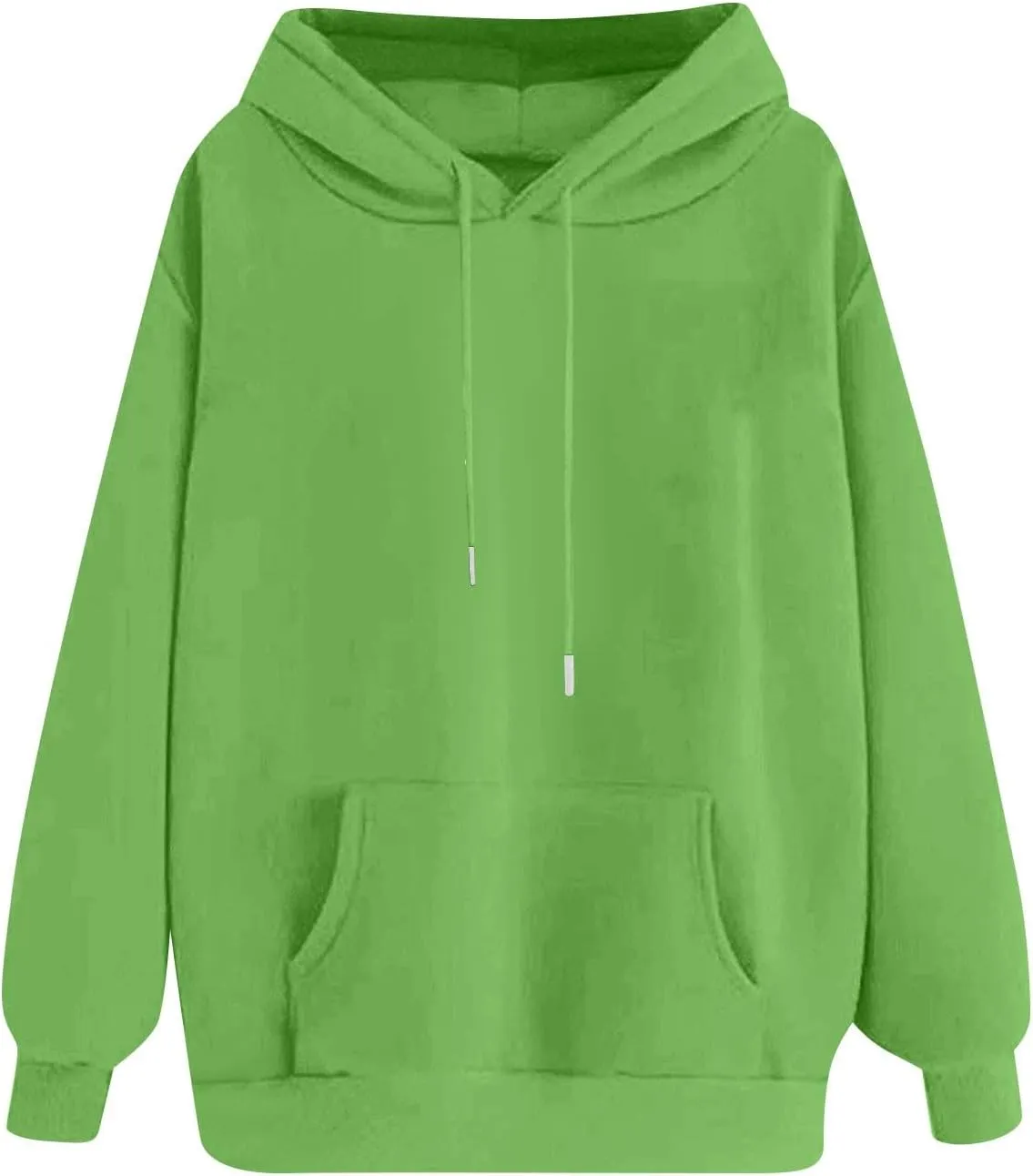 Oversized Hoodies For Women,2024 Fall Trendy Basic Plain Y2K Hoodies Drawstring Pullover Tops Long Sleeve Sweatshirt