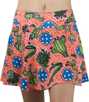 Pickleball Skort Cactus 1 A-Line Skort, Cactus Print Sportswear, Soft and Comfortable