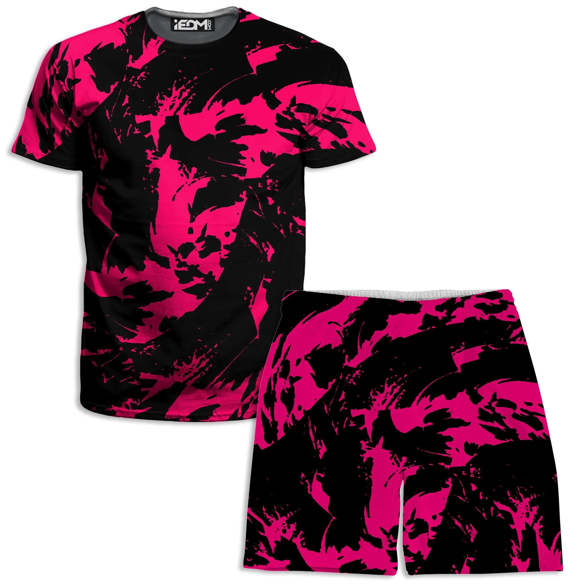 Pink Swirl T-Shirt and Shorts Combo