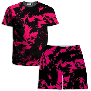 Pink Swirl T-Shirt and Shorts Combo
