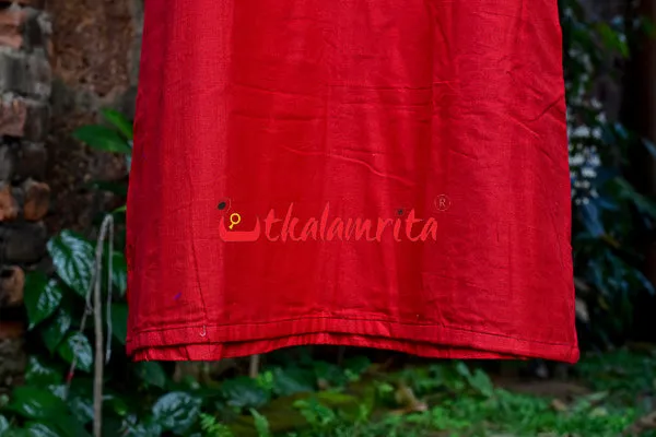 Plain Red Kurti (Ladies' Kurti)