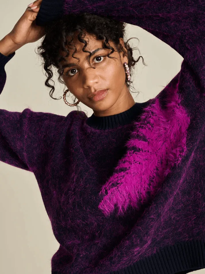 POM Feather Midnight Blue Jumper