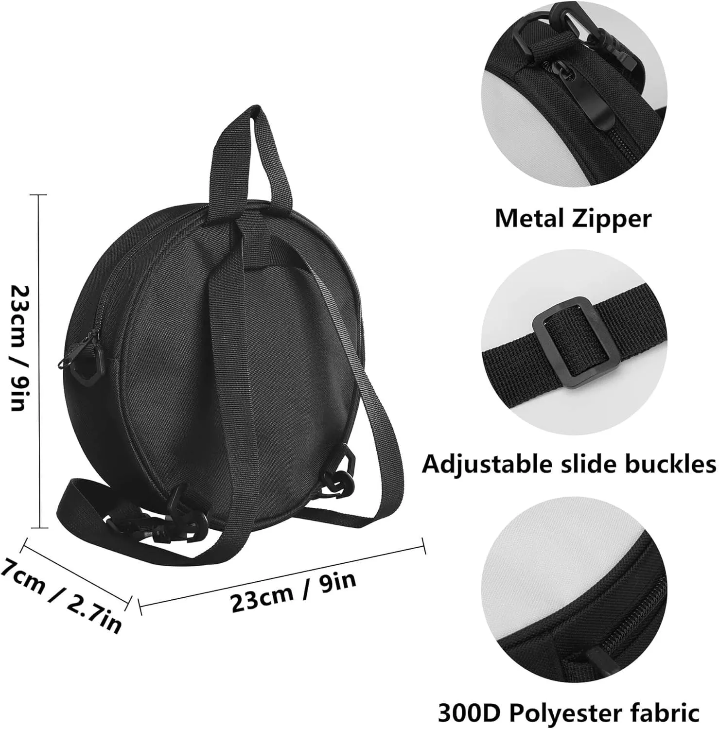 POPCUSTOMS Vintage Stylized Magic Sun & Moon Crossbody Bag Personalized Mini Circular Handbags