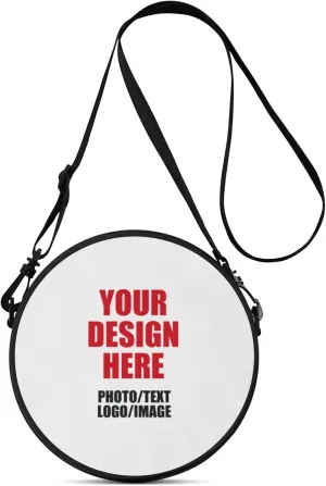 POPCUSTOMS Vintage Stylized Magic Sun & Moon Crossbody Bag Personalized Mini Circular Handbags