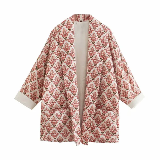 PRINTED PUFFER JACKET