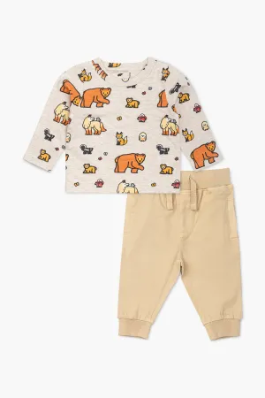 SALE - Printed Tee Chino Jogger Bundle_Forest Friends